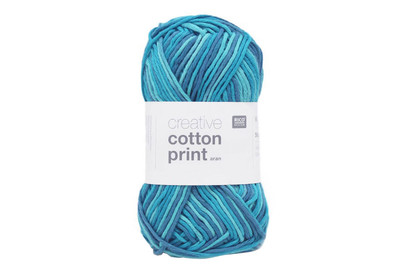 Image of Creative Cotton Print Aran, türkis mix bei JUMBO