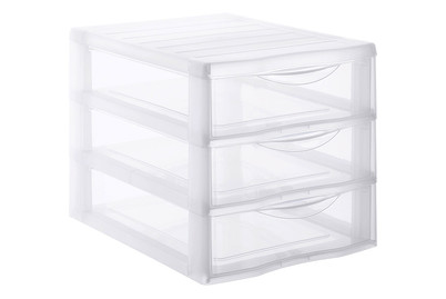 Image of Rotho Schubladenbox A5, 3 Schübe Orgamix bei JUMBO