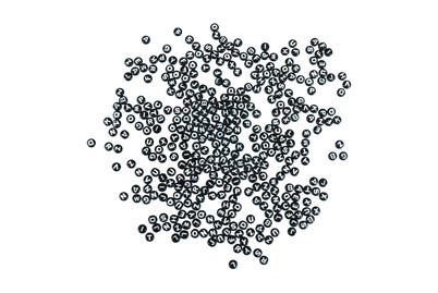Image of Plastik-Buchstaben-Perlen, 6mm ø, SB-Blister 40g bei JUMBO