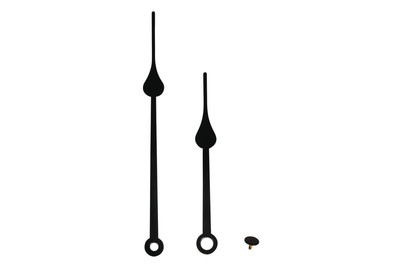 Image of Uhrzeiger Tropfen, 85mm/115mm,+ Abdeckkappe, SB-Btl. 1Stück bei JUMBO