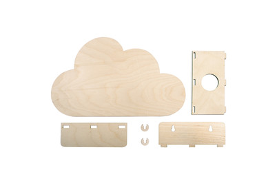 Image of Holzbausatz Lampe kl. Wolke,FSCMixCred, 31x18,5x7,5cm, 6-teilig, Box 1Set bei JUMBO