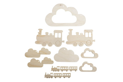 Image of H-Anhänger f.Mobile kl. Zug,FSCMixCred, 10-tlg. 6-14cm, SB-Btl 1Set bei JUMBO