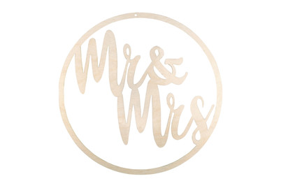 Image of H-Kranz Mr&Mrs , FSCMixCred, 30cm ø, zum Hängen, Box 1Stück bei JUMBO