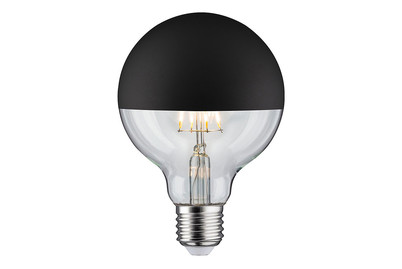 Image of LED Globe 6.5 Watt E27 Kopfspiegel Schwarz matt Warmweiss bei JUMBO