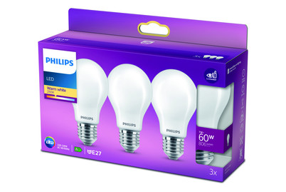 Image of Philips LED Kolben E27 (7W) 60W Trio