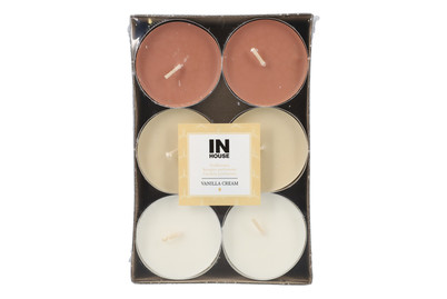 Image of Maxiteelichter Vanilla Cream 12 Stück bei JUMBO