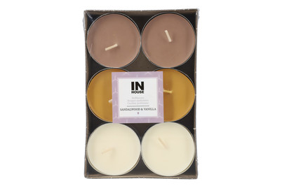 Image of Maxiteelichter Sandalwood 12 Stück bei JUMBO