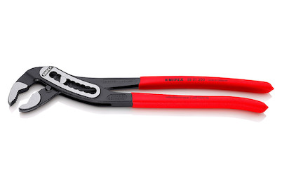 Image of Knipex 88 01 300 SB Alligator® Wasserpumpenzange mit rutschhemmendem Kunststoff überzogen schwarz atramentiert 300 mm bei JUMBO