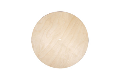 Image of Holzplatte Rund, FSC Mix Credit, 30cm ø, Loch ø 7,6mm, Stärke 6mm, Box 1Stück bei JUMBO