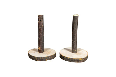 Image of Deko Holzständer natur, 7-7,5cm ø, 10cm, Bund 2Stück bei JUMBO