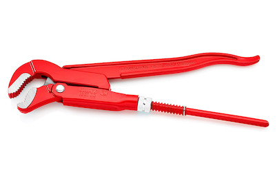 Image of Knipex 83 30 010 Rohrzange S-Maul rot pulverbeschichtet 320 mm bei JUMBO