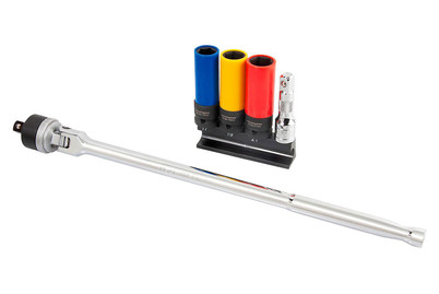 Image of Kraftwerk Gelenkhebel und Steckschlüssel-Satz, 1/2, 5-teilig bei JUMBO