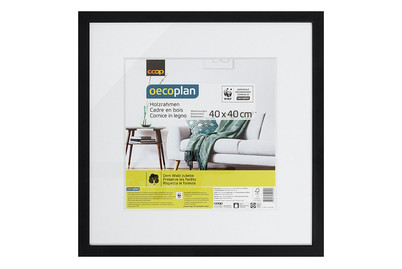 Image of Oecoplan Holzrahmen 40x40 cm schwarz bei JUMBO