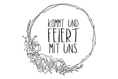 Image of Stempel kommt und feiert mit uns , 9x9cm bei JUMBO