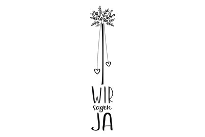 Image of Stempel Wir sagen Ja , 3x12cm bei JUMBO