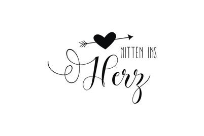 Image of Stempel Mitten ins Herz , 5x7cm bei JUMBO