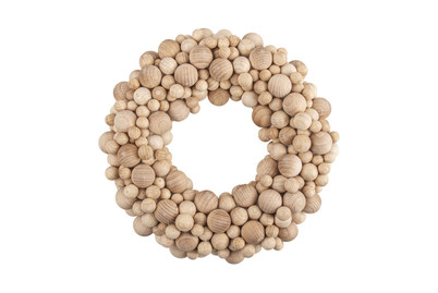 Image of BP: Holzkugelkranz , 20cm ø, 290 Kugeln+1 Styropor Ring 17cm, 1Stück bei JUMBO