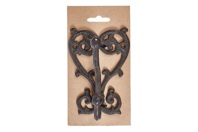 Image of Wandhaken Herz 10.5x10x15CM Gusseisen bei JUMBO