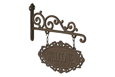 Image of Türschild Welcome 30.5x30CM Gusseisen bei JUMBO