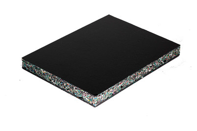 Image of Recyclingplatte schwarz 120x120cm bei JUMBO