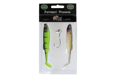 Image of SET Softlure 7.5 Cm+Jig Head 5G 1/0 Green Perch bei JUMBO