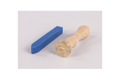 Image of Siegel Set Fisch, 2,5cm ø, 1 Stempel, 1 Wachs ca.12g, SB-Box 1Set bei JUMBO