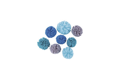 Image of Soft Tüll Pompons sortiert, ø4cm+ø5cm, SB-Box 8Stück bei JUMBO