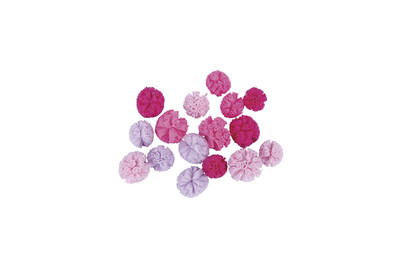 Image of Soft Tüll Pompons sortiert, ø2,5cm+ø3cm, SB-Box 16Stück bei JUMBO