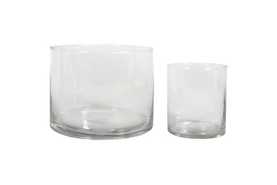 Image of Glas Gefässe Set, ø8x10cm + ø15x12cm, Karton 1Set bei JUMBO