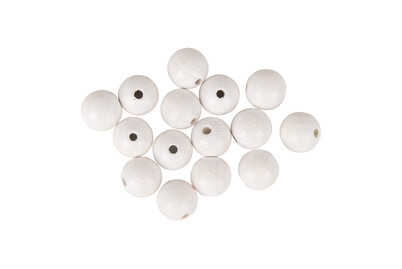 Image of Holzkugeln gebohrt FSC 100%,matt, 15mm ø, SB-Btl. 15Stück bei JUMBO