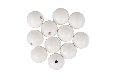 Image of Holzkugeln gebohrt FSC 100%,matt, 20mm ø, SB-Btl. 8Stück bei JUMBO