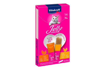 Image of Vitakraft Katzensnack Jelly Lovers Huhn & Pute 6x15g bei JUMBO