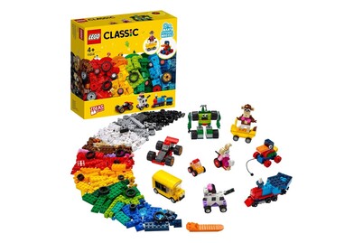 Image of Lego® Classic 11014 Steinebox mit Rädern