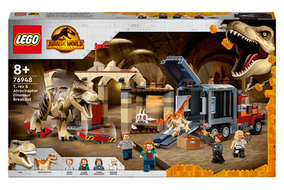 Image of Lego® Jurassic World™ 76948 T. Rex & Atrociraptor: Dinosaurier-Ausbruch