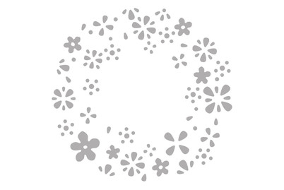 Image of Stanzschablone: Blütenkranz Negativ, ca. ø 7,5cm, SB-Btl 1Stück bei JUMBO