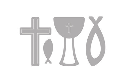 Image of Stanzschabl. Set: Konfirmation,Kommunion, 2-3,9cm x 1,8-2,5cm, SB-Btl 4Stück bei JUMBO