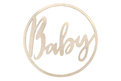 Image of Holz Kranz Baby , FSC Mix Credit, 30cm ø, zum Hängen, Box 1Stück bei JUMBO