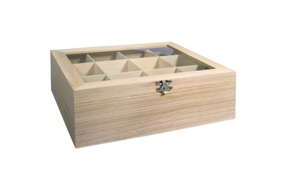 Image of Holz Teebox, FSC 100%, 28,5x23,5x9cm