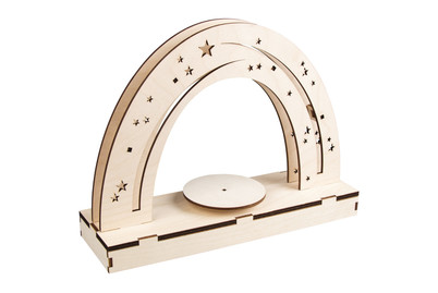 Image of Holz 3D Bausatz Nachthimmel FSCMixCred, 30x9x23cm, +Drehteller, Box bei JUMBO