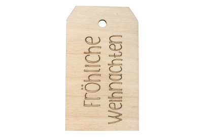 Image of H-Anhänger Fröhl.Weihnachten ,FSCMixCred, 4,8x8,2cm bei JUMBO