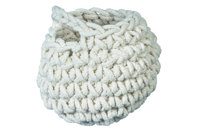 Image of Korb gestrickt grau ØxH 14x10 cm bei JUMBO