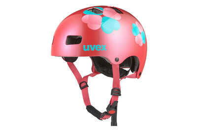 Image of Uvex Velohelm Kid 3 pink flower, 51-55 cm bei JUMBO