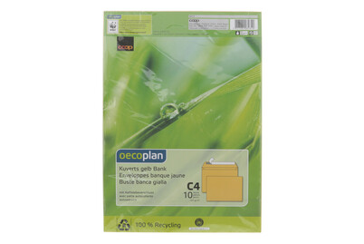 Image of Oecoplan Kuvert C4 Gelb Bank 10Stk bei JUMBO