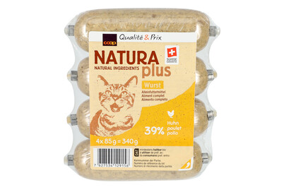 Image of Naturaplus Katzenfutter Wurst Poulet 4x85g