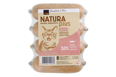 Image of Naturaplus Cat Wurst Alleinfuttermittel Lachs Ragout 4x85g bei JUMBO