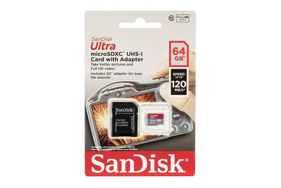 Image of SanDisk Micro Sdxc Card 64Gb mit Adapt.