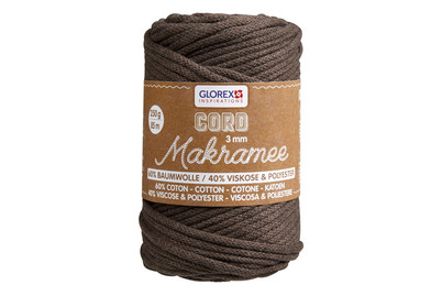Image of Makramee Cord 3mm 250g, gewebt braun bei JUMBO