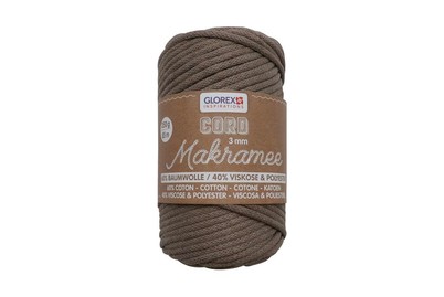 Image of Makramee Cord 3 mm 250 g, gewebt hellbraun bei JUMBO