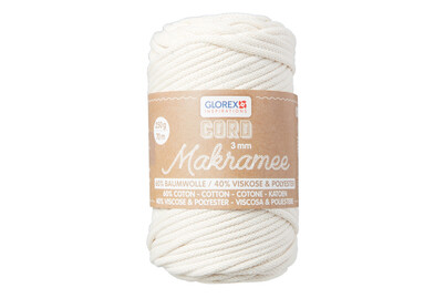 Image of Makramee Cord 3mm 250g, gewebt creme bei JUMBO