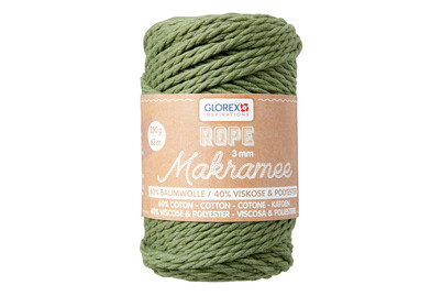 Image of Makramee Rope 3 mm 250 g gedreht oliv bei JUMBO
